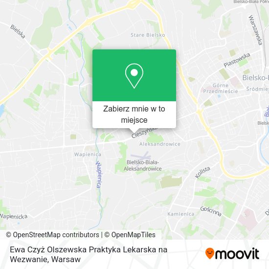 Mapa Ewa Czyż Olszewska Praktyka Lekarska na Wezwanie