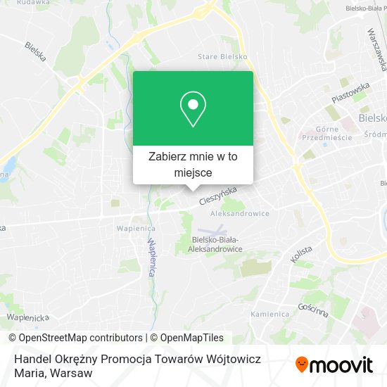 Mapa Handel Okrężny Promocja Towarów Wójtowicz Maria