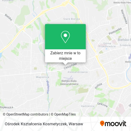 Mapa Ośrodek Kształcenia Kosmetyczek