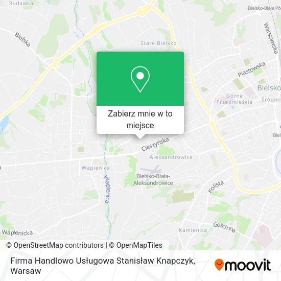 Mapa Firma Handlowo Usługowa Stanisław Knapczyk