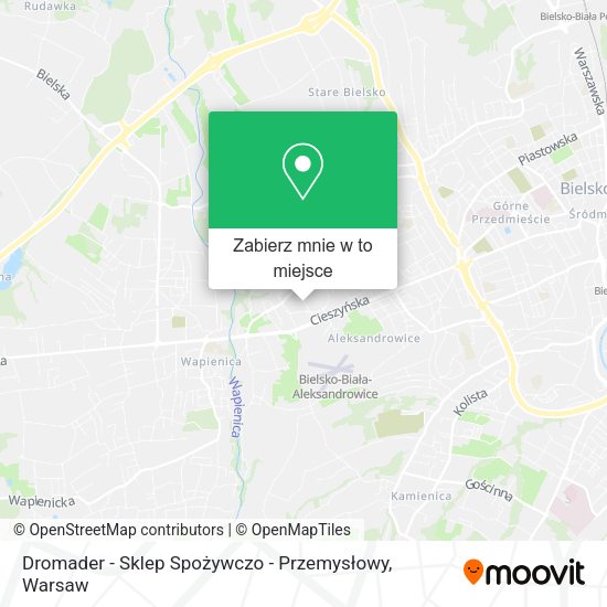 Mapa Dromader - Sklep Spożywczo - Przemysłowy