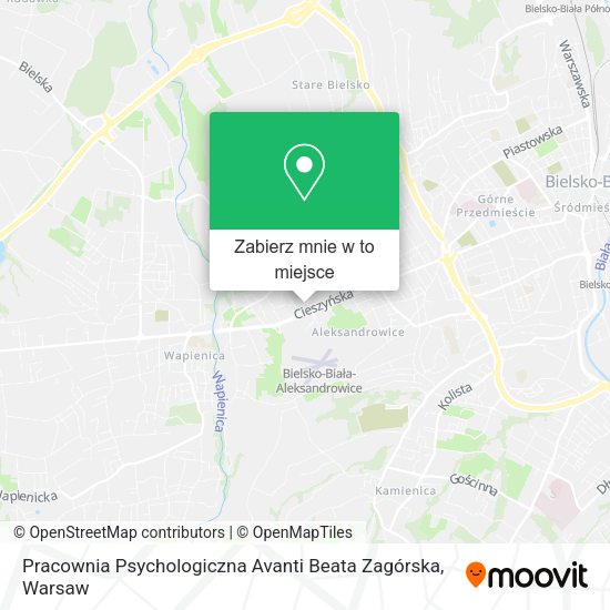 Mapa Pracownia Psychologiczna Avanti Beata Zagórska