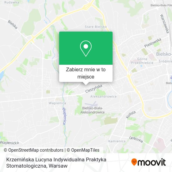 Mapa Krzemińska Lucyna Indywidualna Praktyka Stomatologiczna