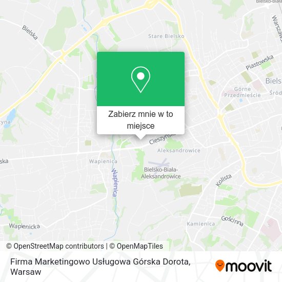 Mapa Firma Marketingowo Usługowa Górska Dorota