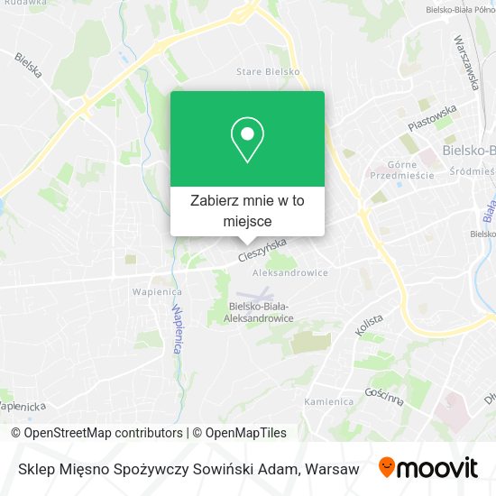 Mapa Sklep Mięsno Spożywczy Sowiński Adam