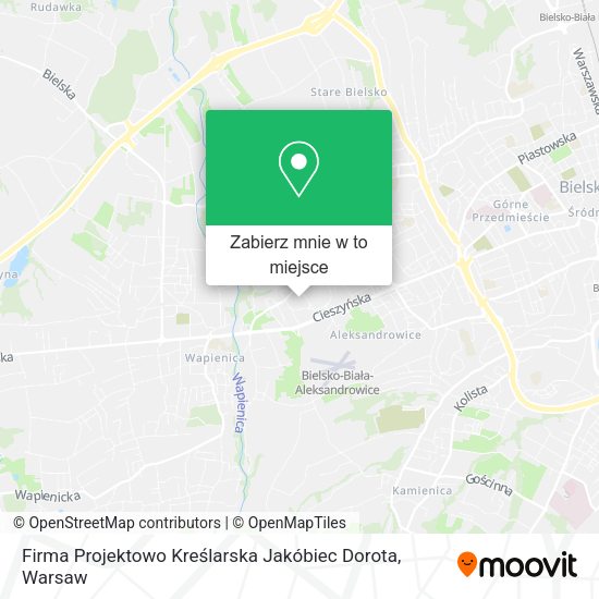 Mapa Firma Projektowo Kreślarska Jakóbiec Dorota