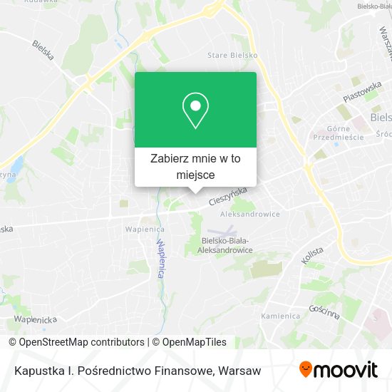 Mapa Kapustka I. Pośrednictwo Finansowe