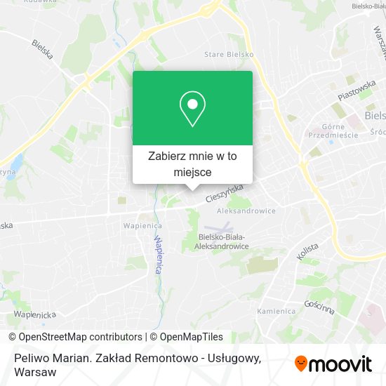 Mapa Peliwo Marian. Zakład Remontowo - Usługowy