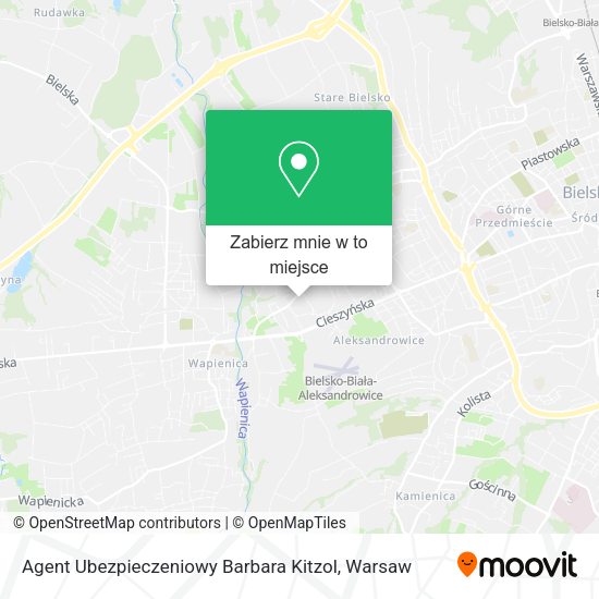 Mapa Agent Ubezpieczeniowy Barbara Kitzol