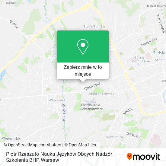 Mapa Piotr Rzeszuto Nauka Języków Obcych Nadzór Szkolenia BHP