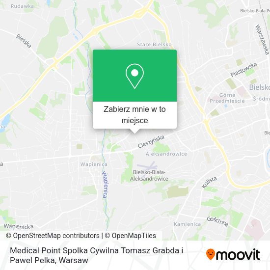 Mapa Medical Point Spolka Cywilna Tomasz Grabda i Pawel Pelka