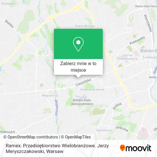 Mapa Ramex. Przedsiębiorstwo Wielobranżowe. Jerzy Meryszczakowski