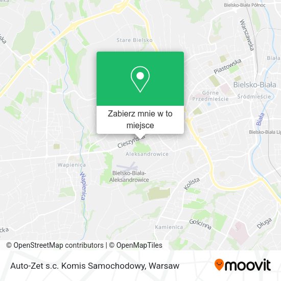 Mapa Auto-Zet s.c. Komis Samochodowy