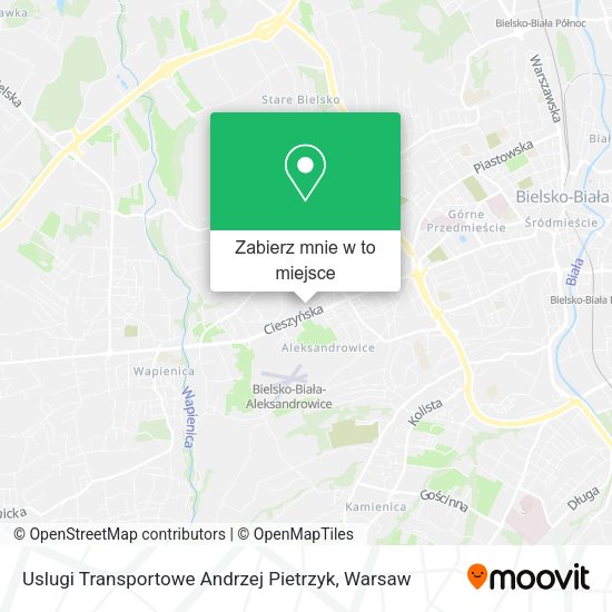 Mapa Uslugi Transportowe Andrzej Pietrzyk