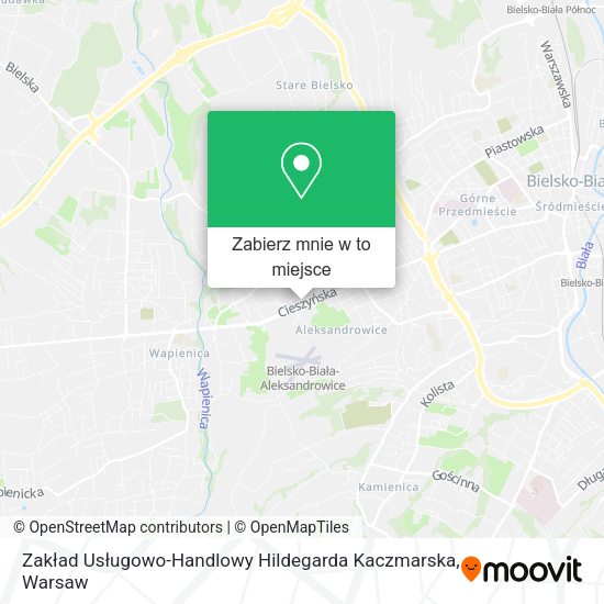 Mapa Zakład Usługowo-Handlowy Hildegarda Kaczmarska