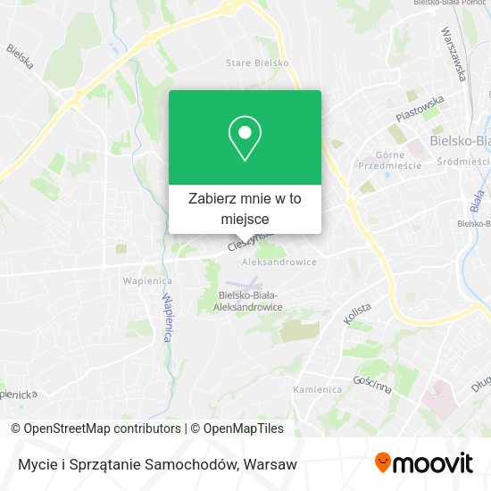 Mapa Mycie i Sprzątanie Samochodów