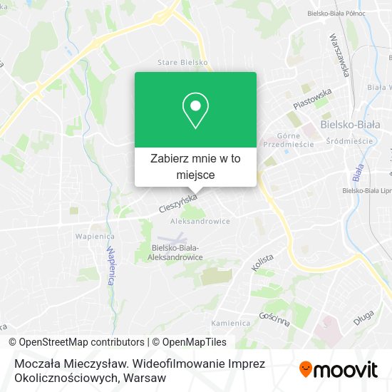 Mapa Moczała Mieczysław. Wideofilmowanie Imprez Okolicznościowych