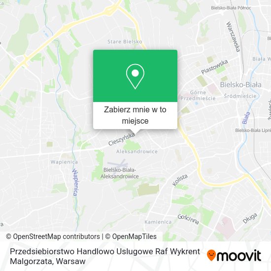 Mapa Przedsiebiorstwo Handlowo Uslugowe Raf Wykrent Malgorzata