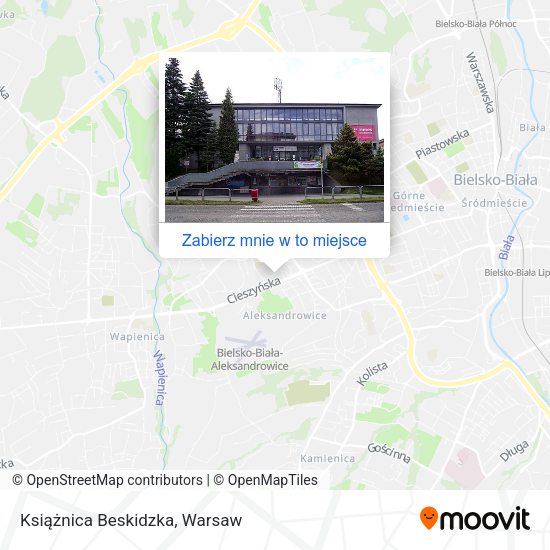 Mapa Książnica Beskidzka