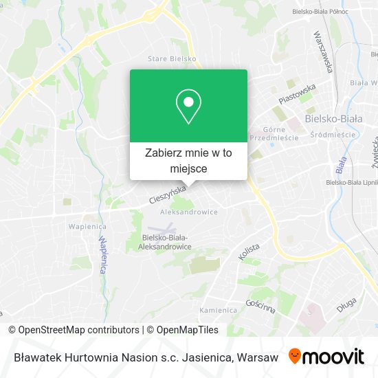 Mapa Bławatek Hurtownia Nasion s.c. Jasienica