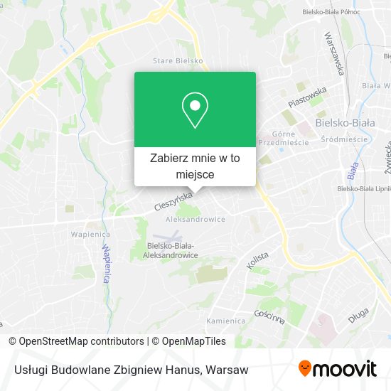 Mapa Usługi Budowlane Zbigniew Hanus