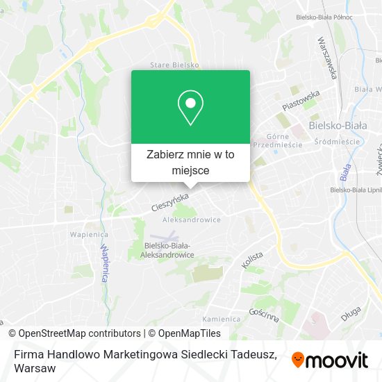 Mapa Firma Handlowo Marketingowa Siedlecki Tadeusz