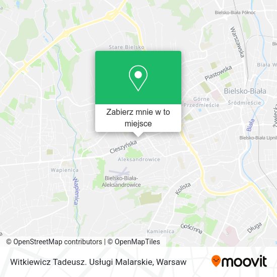 Mapa Witkiewicz Tadeusz. Usługi Malarskie