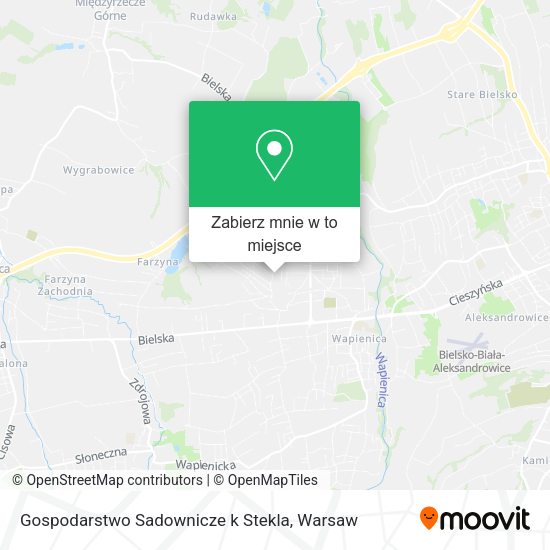 Mapa Gospodarstwo Sadownicze k Stekla