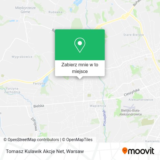 Mapa Tomasz Kulawik Akcje Net