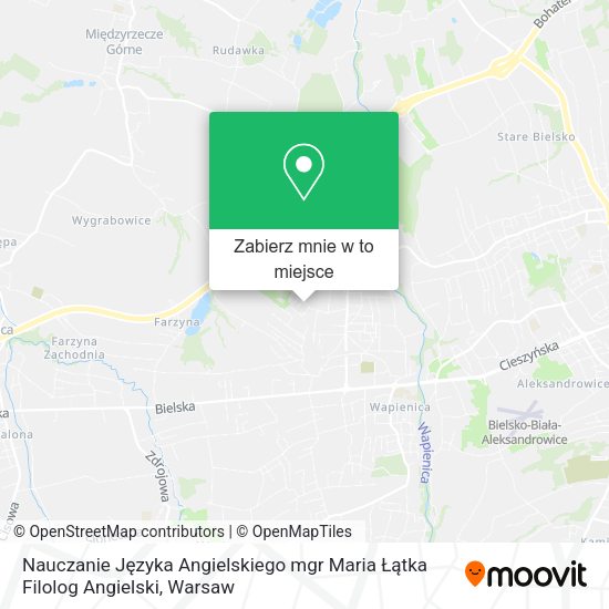 Mapa Nauczanie Języka Angielskiego mgr Maria Łątka Filolog Angielski