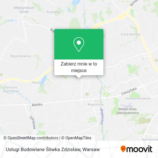 Mapa Usługi Budowlane Śliwka Zdzisław