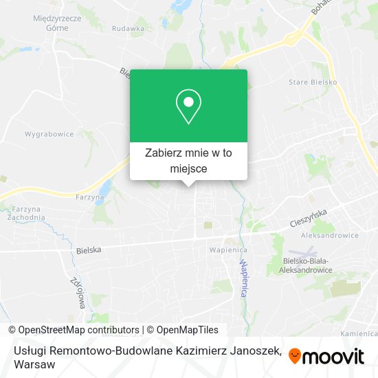 Mapa Usługi Remontowo-Budowlane Kazimierz Janoszek