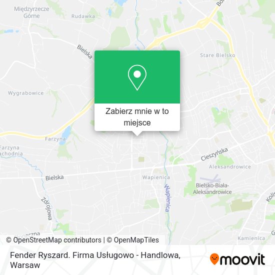 Mapa Fender Ryszard. Firma Usługowo - Handlowa