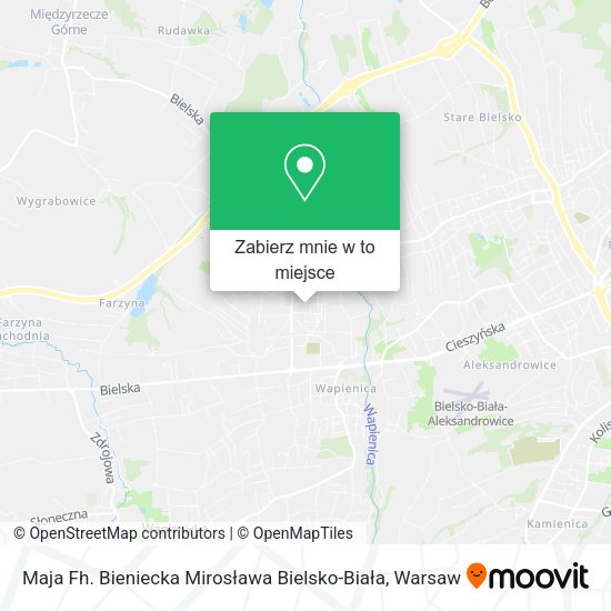 Mapa Maja Fh. Bieniecka Mirosława Bielsko-Biała