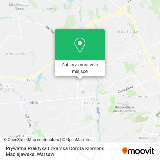 Mapa Prywatna Praktyka Lekarska Dorota Klemens Maciejewska