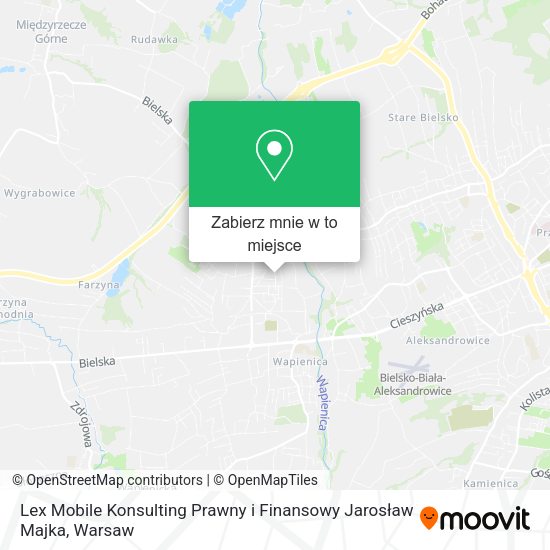 Mapa Lex Mobile Konsulting Prawny i Finansowy Jarosław Majka