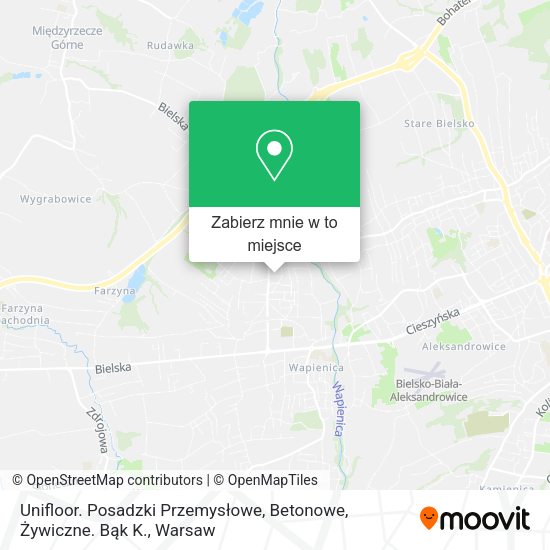 Mapa Unifloor. Posadzki Przemysłowe, Betonowe, Żywiczne. Bąk K.