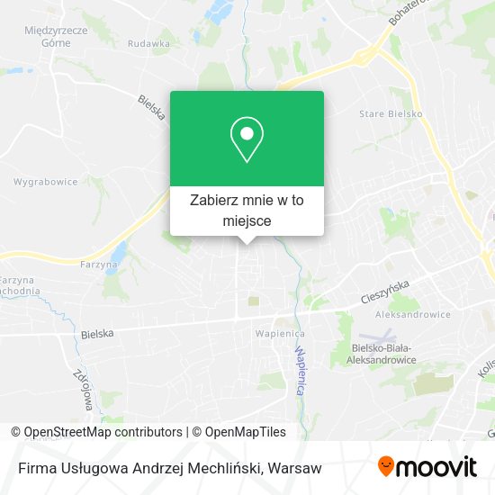 Mapa Firma Usługowa Andrzej Mechliński