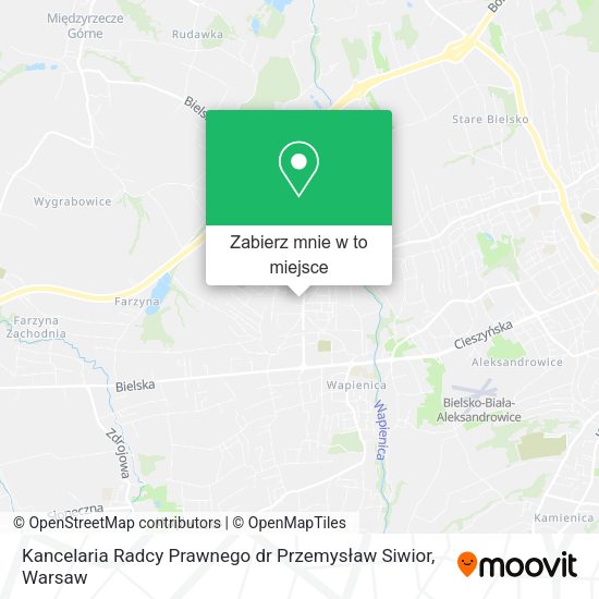 Mapa Kancelaria Radcy Prawnego dr Przemysław Siwior