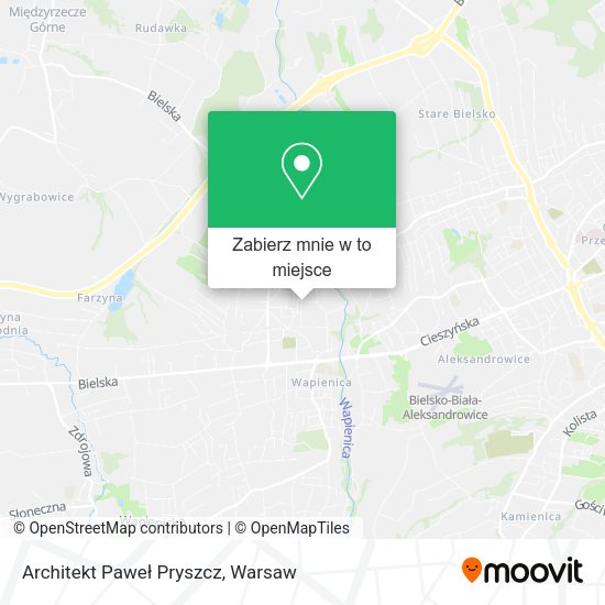 Mapa Architekt Paweł Pryszcz