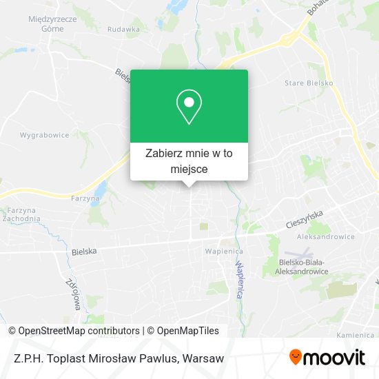 Mapa Z.P.H. Toplast Mirosław Pawlus