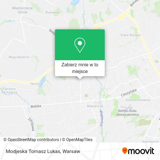 Mapa Modjeska Tomasz Lukas