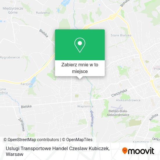 Mapa Uslugi Transportowe Handel Czeslaw Kubiczek