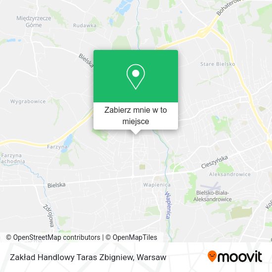 Mapa Zakład Handlowy Taras Zbigniew