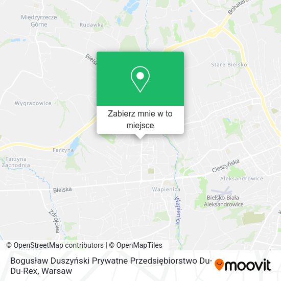 Mapa Bogusław Duszyński Prywatne Przedsiębiorstwo Du-Du-Rex