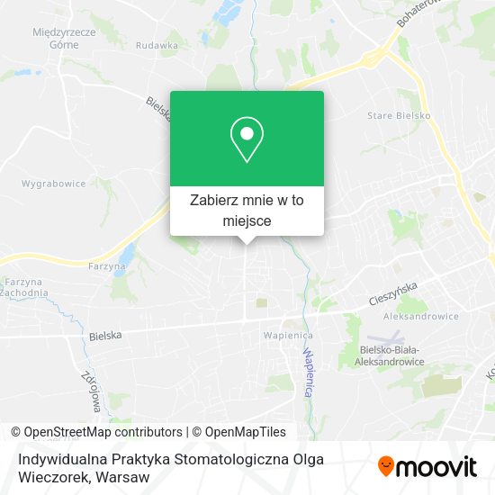 Mapa Indywidualna Praktyka Stomatologiczna Olga Wieczorek