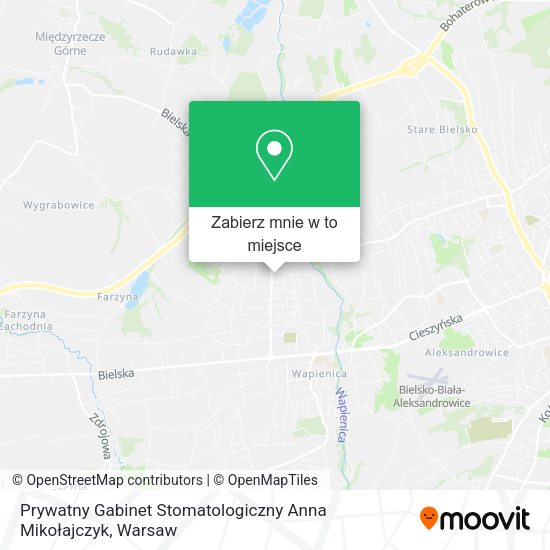 Mapa Prywatny Gabinet Stomatologiczny Anna Mikołajczyk