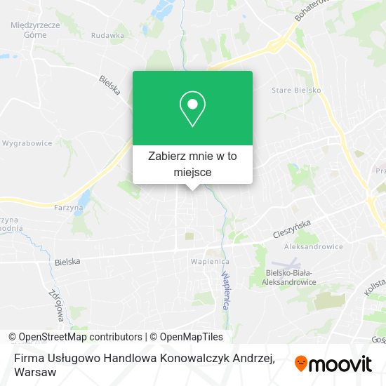 Mapa Firma Usługowo Handlowa Konowalczyk Andrzej