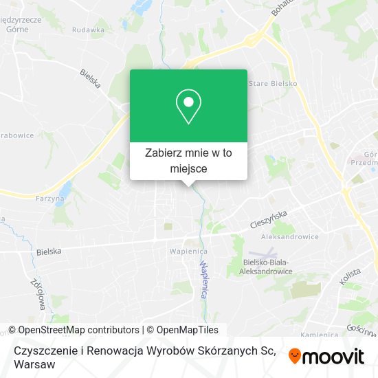 Mapa Czyszczenie i Renowacja Wyrobów Skórzanych Sc