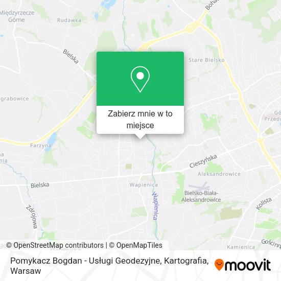 Mapa Pomykacz Bogdan - Usługi Geodezyjne, Kartografia